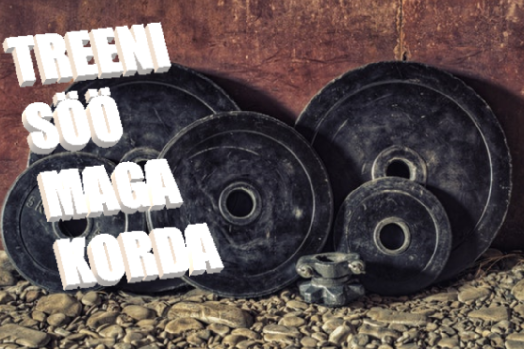 treeni, söö, maga ja korda